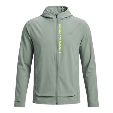 Under Armour Mens Outrun Hooded Jacket (Green)