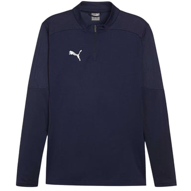 Puma Mens TeamFinal Quarter Zip Training Fleece Top (Navy)