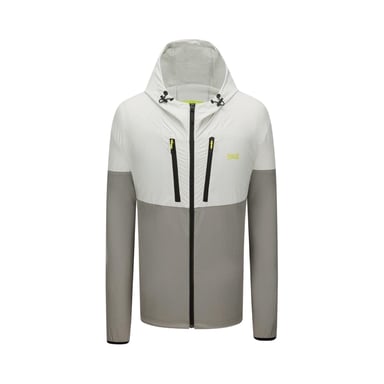 Everlast Mens NRG Colour Block Hooded Track Jacket (Grey)