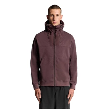 Lyle & Scott Mens Logo Hybrid Jacket (Brown)