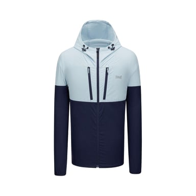 Everlast Mens NRG Colour Block Hooded Track Jacket (Navy/Blue)
