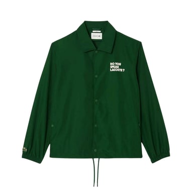 Lacoste Mens Showerproof Coach Jacket (Green)