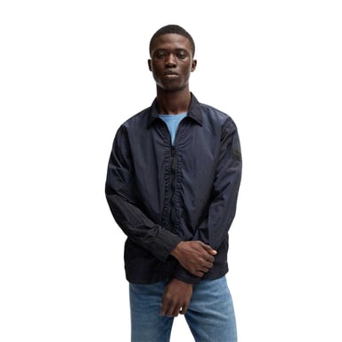 Boss Mens Leejay 1 Plain Lightweight Casual Jacket (Dark Blue)