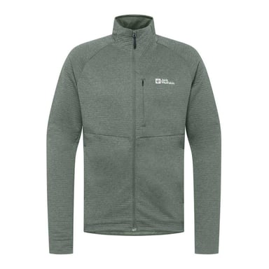 Jack Wolfskin Mens Taiga Full Zip Fleece Jacket (Slate Green)