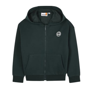 Timberland Boys Fleece Outdoor Full Zip Hoodie (Dark Green)