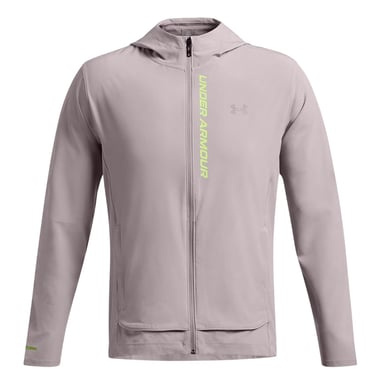 Under Armour Mens Outrun Hooded Jacket (Gray Dawn)