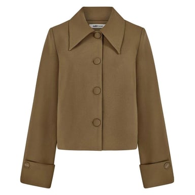 Odd Muse Womens/Ladies Plain Relaxed Fit Jacket (Olive)