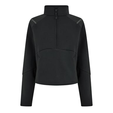 Under Armour Womens/Ladies Unstoppable Fleece Quarter Zip Regular Sweatshirt (Black)
