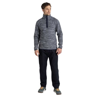 Craghoppers Mens Finnian Long-Sleeved Fleece Top (Blue Navy Marl)