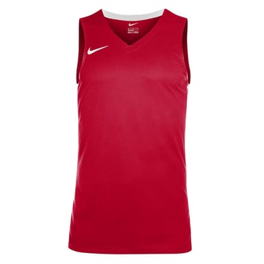 Nike Childrens/Kids V Neck Sleeveless Basketball Jersey (University Red/White)