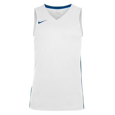 Nike Childrens/Kids V Neck Sleeveless Basketball Jersey (White/Royal Blue)