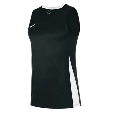 Nike Childrens/Kids V Neck Sleeveless Basketball Jersey (Black/White)