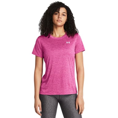 Under Armour Womens/Ladies Twist Short-Sleeved T-Shirt (Pink/White)