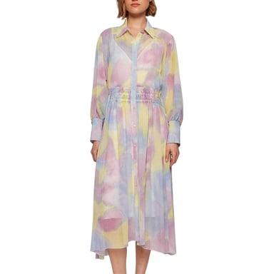 Boss Womens/Ladies Midi Shirt Dress (Multicoloured)
