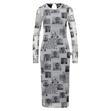 Boss Womens/Ladies Keith Haring Crew Neck Long-Sleeved Bodycon Dress (Black)