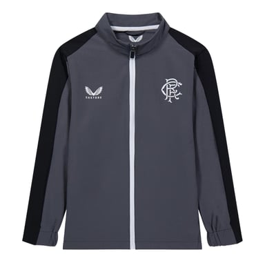 Castore Childrens/Kids Rangers FC Mock Neck Relaxed Fit Track Jacket (Iron Gate)