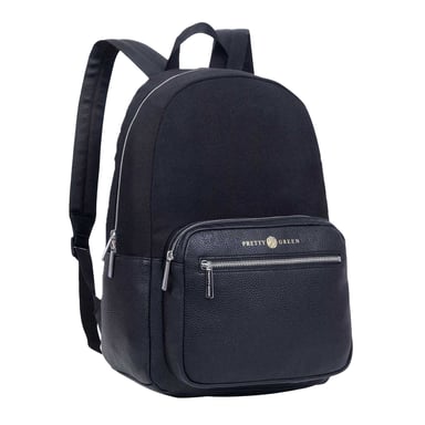 Pretty Green Essentials Logo Backpack (Black)