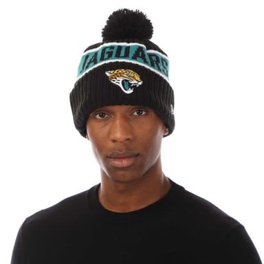 New Era Unisex Adult NFL Jacksonville Jaguars Pom Pom Beanie (Medium Blue)