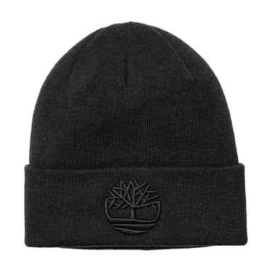 Timberland Unisex Adult Logo Ribbed Beanie (Black)