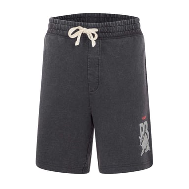 Hugo Mens Washed Elasticated Waist Relaxed Fit Sweat Shorts (Black)
