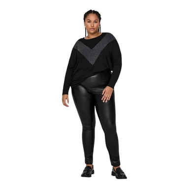 Only Womens/Ladies Faux Leather High Waist Leggings (Black)