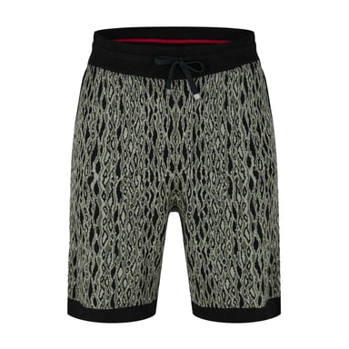 Hugo Mens Animal Print Sweat Shorts (Green Print)