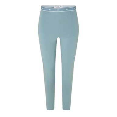 Lacoste Womens/Ladies Elasticated Crocodile Print Slim Leggings (Alloy)
