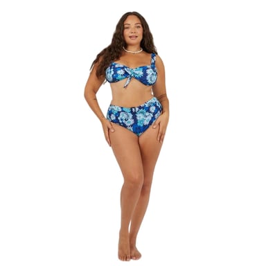 Brave Soul Womens/Ladies All-Over Print High Waist Bikini Bottoms (Blue)
