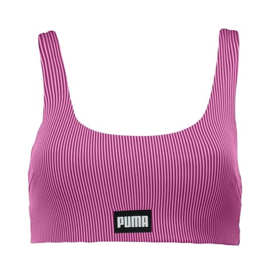 Puma Womens/Ladies Stripe Scoop Neck Bikini Top (Pink)