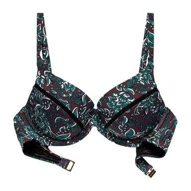 Panos Emporio Womens/Ladies Floral Bikini Top (Purple)