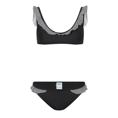 Zoggs Womens/Ladies Frill Bikini Set (Black)