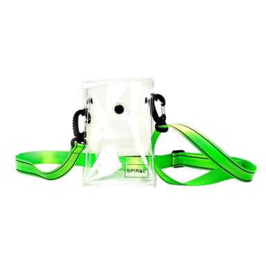 Spiral Academy Transparent Crossbody Bag (Clear/Green)