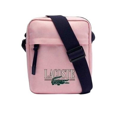 Lacoste Logo Crossbody Bag (Pink Print)