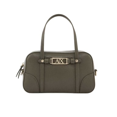 Armani Exchange Womens/Ladies Metal Logo Crossbody Bag (Dark Khaki)