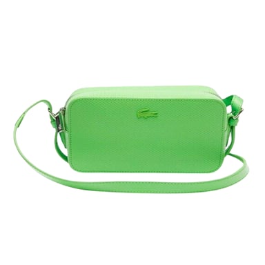 Lacoste Womens/Ladies Chantaco Cow Leather Shoulder Bag (Green)