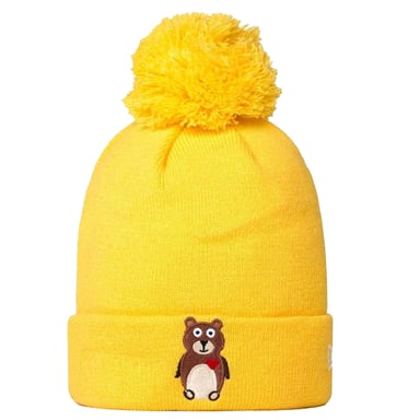 New Era Childrens/Kids Bear Knitted Beanie (Yellow)