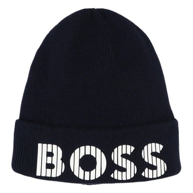 Boss Childrens/Kids Lettering Beanie (Navy)