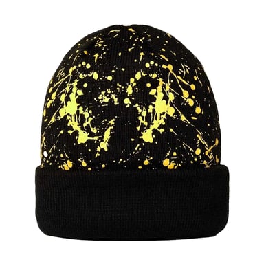 New Era Childrens/Kids Splatter Knitted Casual Beanie (Black)