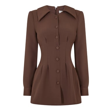 Odd Muse Womens/Ladies Pleated Satin Mini Dress (Brown Reddish)