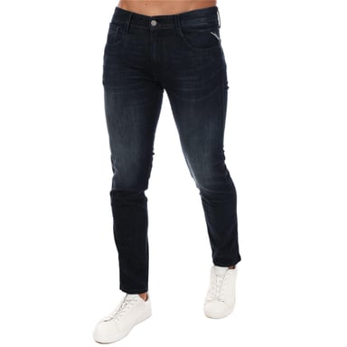 Replay Mens Anbass Stretch Slim Jeans (Dark Blue)