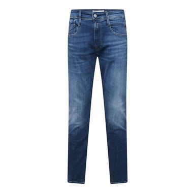 Replay Mens Anbass Cotton Blend Slim Jeans (Blue)