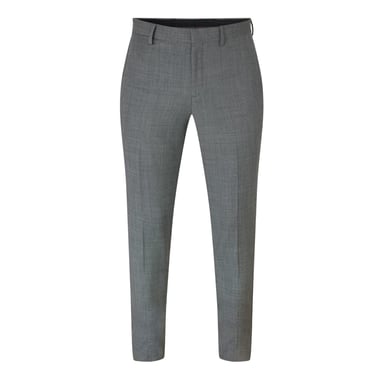 Hugo Mens Patterned Straight Leg Trousers (Grey)