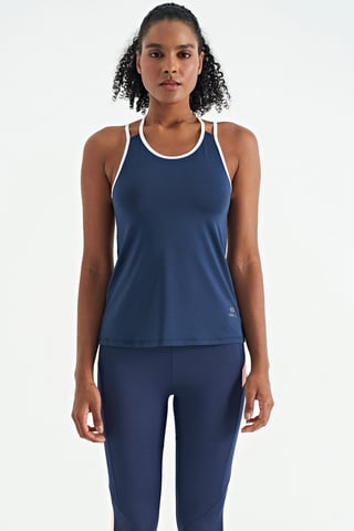 Sleeveless Knit Sports Top