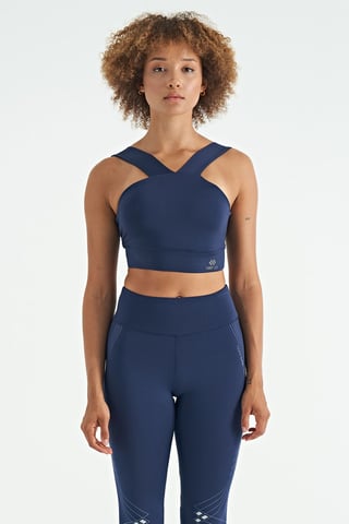 Women's Cropped Sleeveless V-neck Sports Top