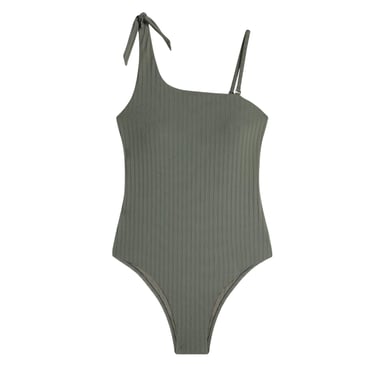 Chelsea Peers Womens/Ladies Ribbed One Piece Swimsuit (Green)