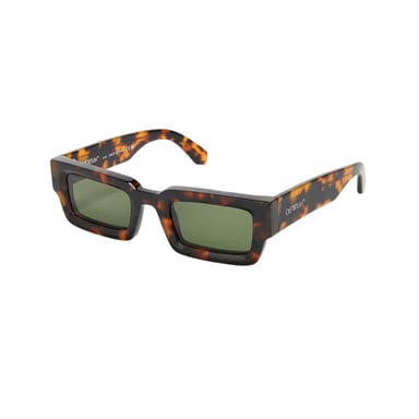 Off White Lecce Rectangle Sunglasses (Havana/Green)