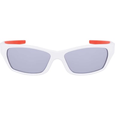 Nike Logo Wrap Sunglasses (White/Silver Flash)