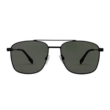 Ted Baker Chase Rectangular Sunglasses (Gunmetal)