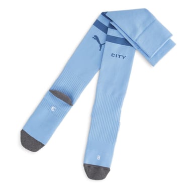 Puma Mens Manchester City FC Stripes Football Socks (Light Blue)