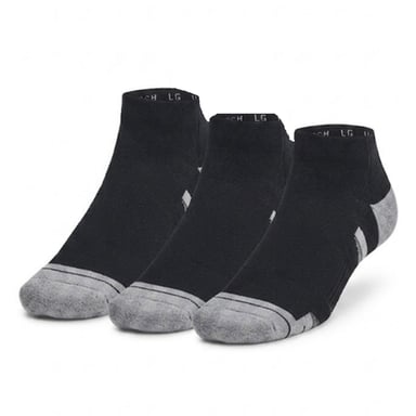 Under Armour Unisex Adult Performance Tech Ankle Socks (Pack of 3) (Black/Grey)